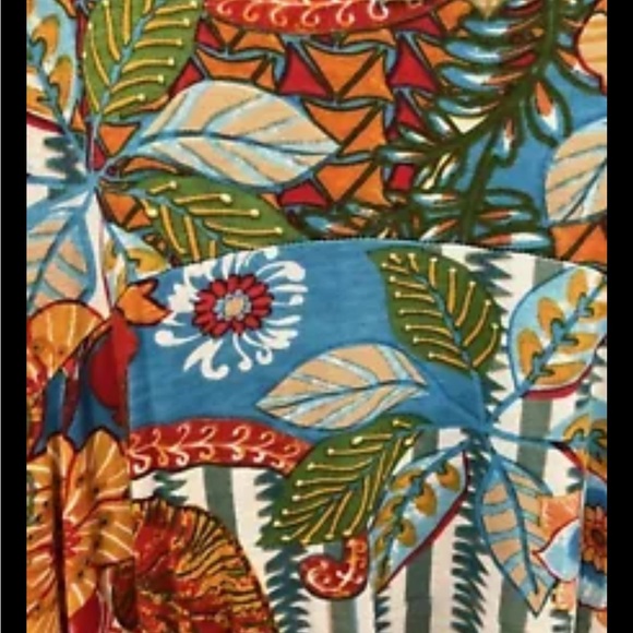 ORIENTIQUE Floral Lagenlook Dress 2X Plus Size B54 - Picture 3 of 4